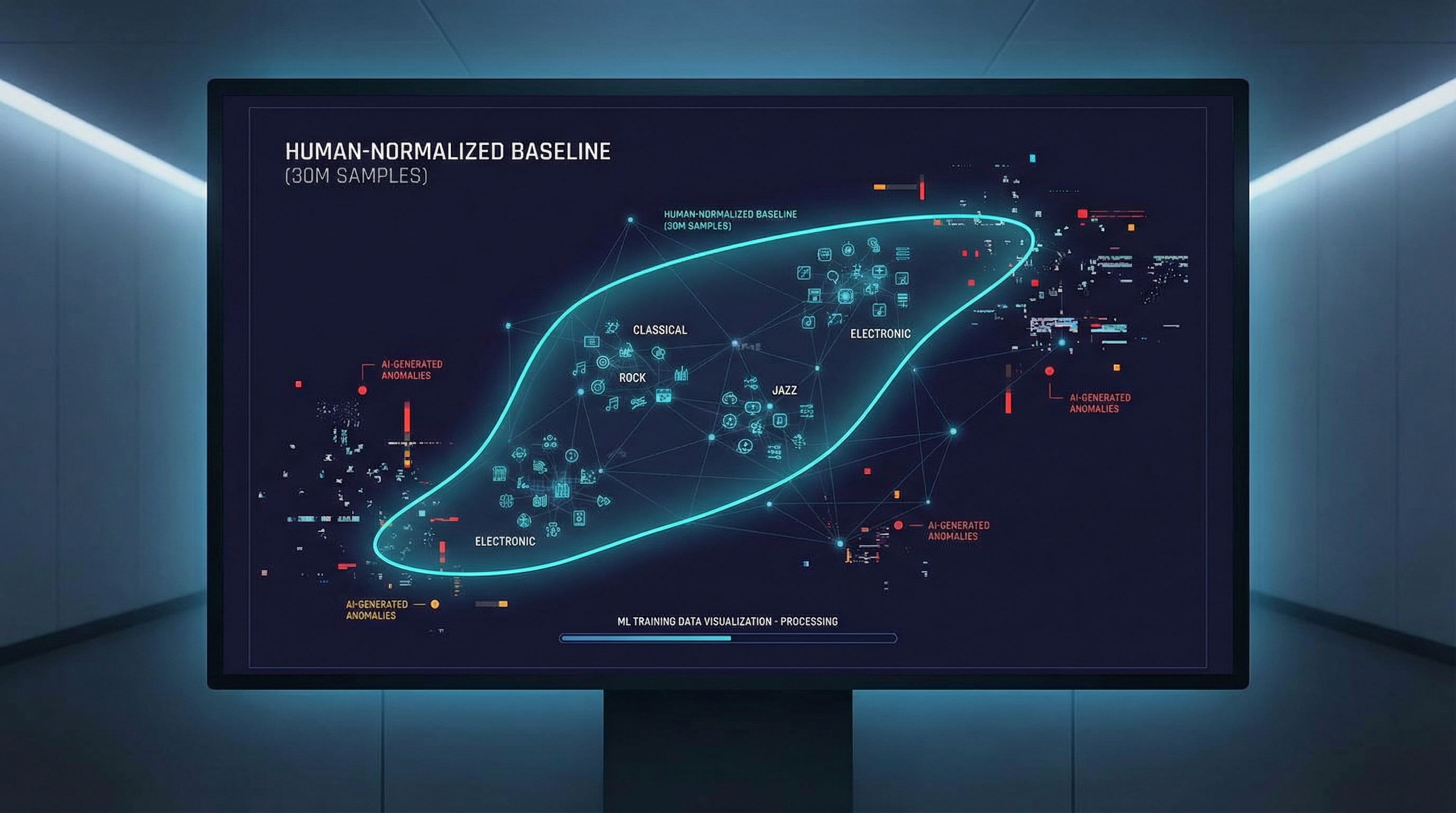 Human-normalized baseline trained on millions of verified samples